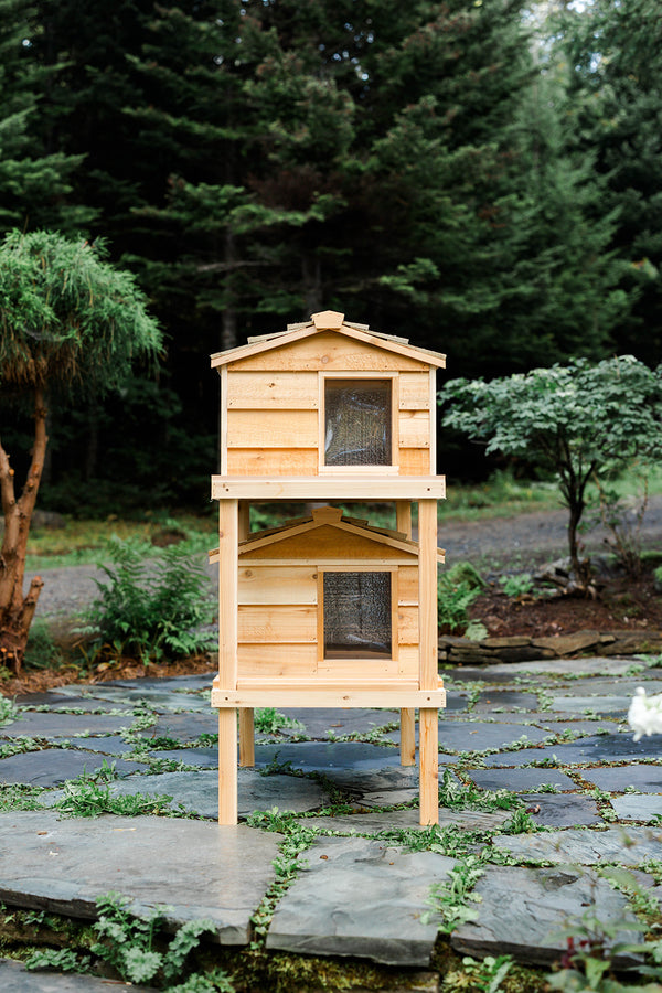 Outdoor Double Decker Cat House
