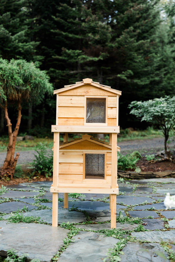 Outdoor Double Decker Cat House
