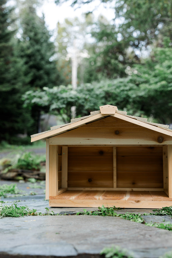 Outdoor Feeding Station with Extended Roof