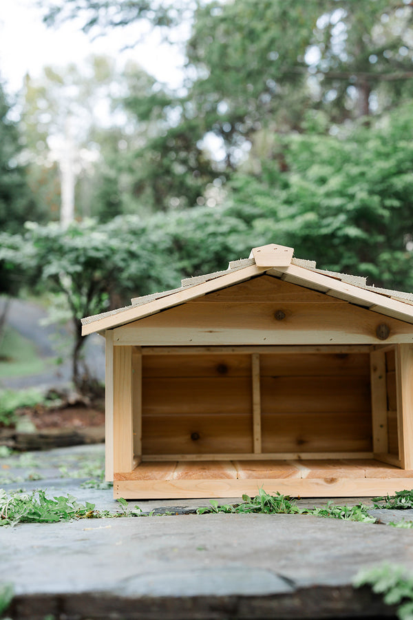 Outdoor Feeding Station with Extended Roof