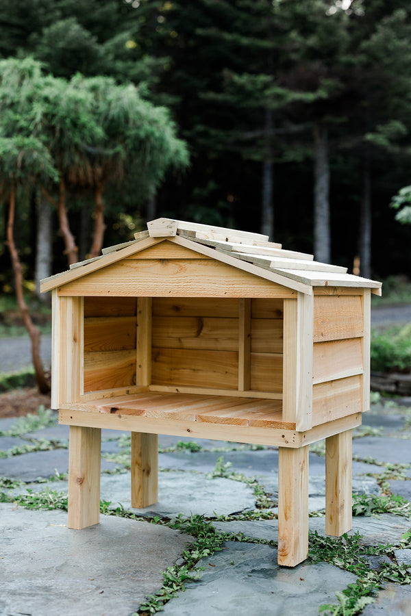 Outdoor Feeding Station with Extended Roof